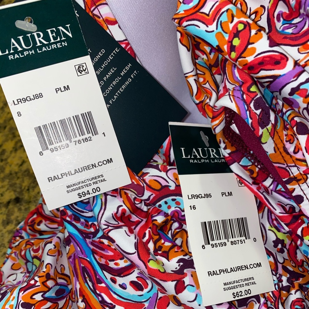 Ralph Lauren Mystic Paisley Halter swim Tankini